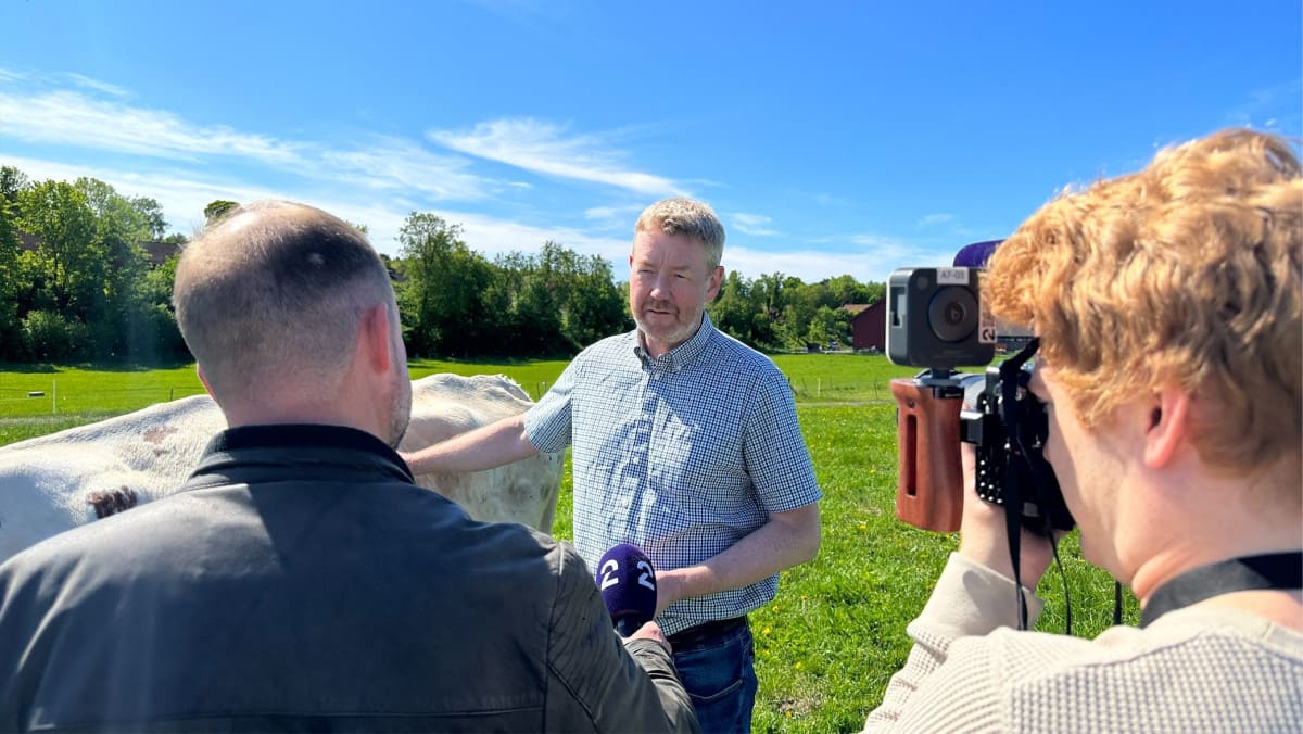 Bjørn Gimming har ledet Norges Bondelag siden 2021. Han driver korn- og kjøttproduksjon på slektsgården Gimming i Tistedal i Østfold. Foto: Norges Bondelag